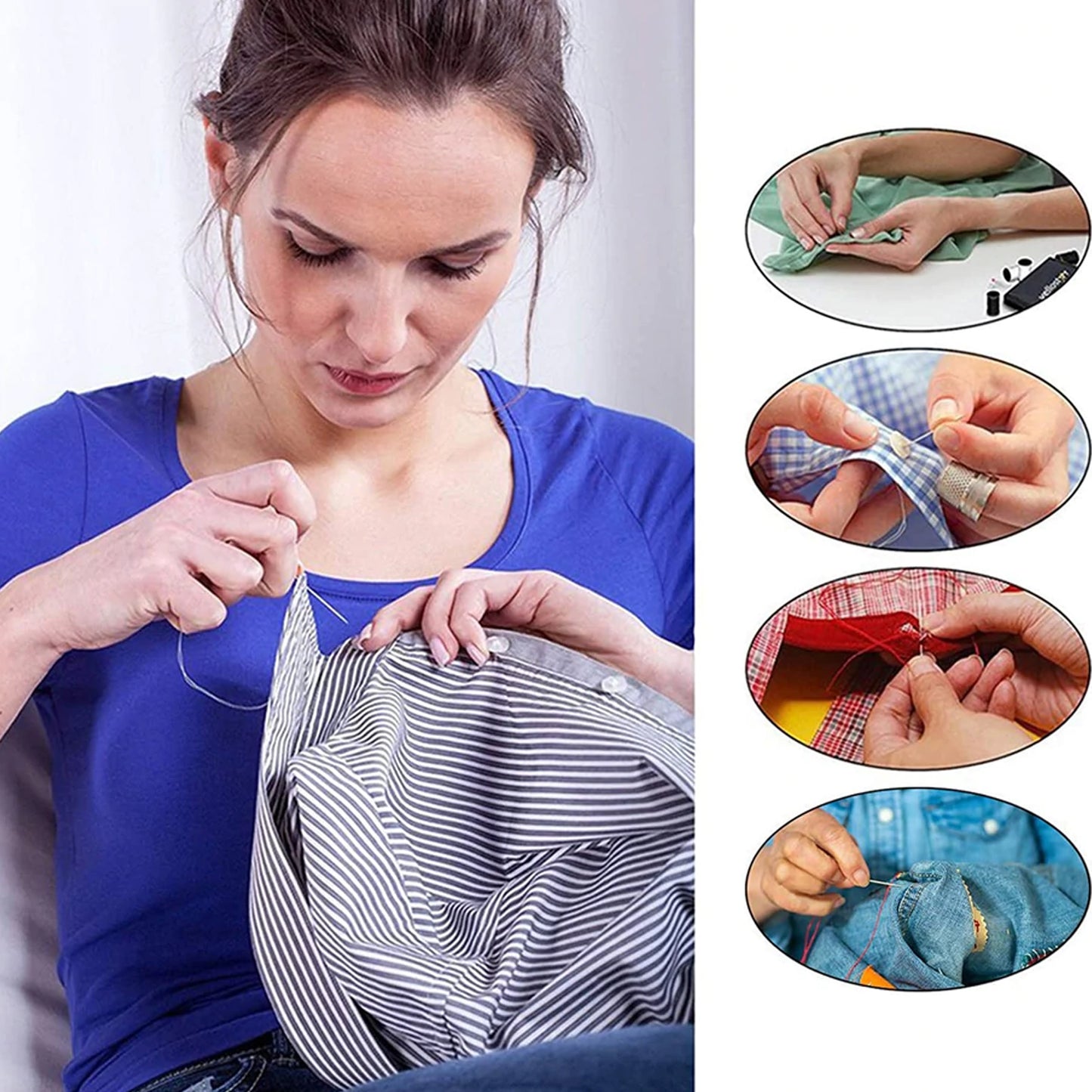 a 33pc Purse Sewing Set For Carrying Various Sewing Items And Stuffs In It. - Happy Price - Image 3