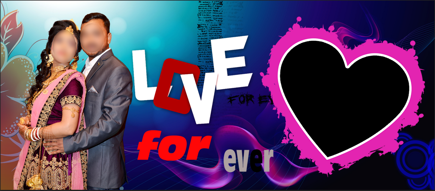 Love Forever Heart Duo – Custom Photo Print Ceramic Mug (11oz) - Personalized Gift