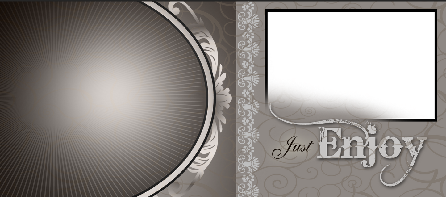 Silver Elegance 'Just Enjoy' – Custom Photo Print Ceramic Mug (11oz) - Personalized Gift & Keepsake