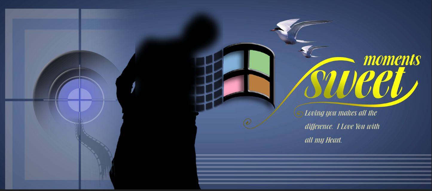 Sweet Moments Blue – Custom Photo Print Ceramic Mug (11oz) - Personalized Romantic Gift