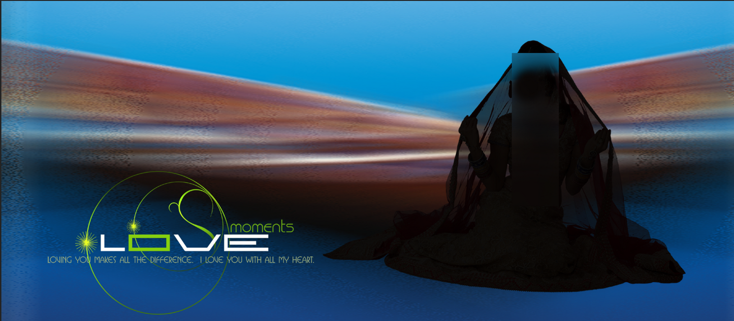 Love Moments Blue – Custom Photo Print Ceramic Mug (11oz) - Personalized Gift for Couples