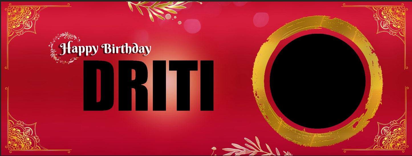 Crimson Gold Splendor – Custom Photo Print Ceramic Mug (11oz) - Personalized Gift