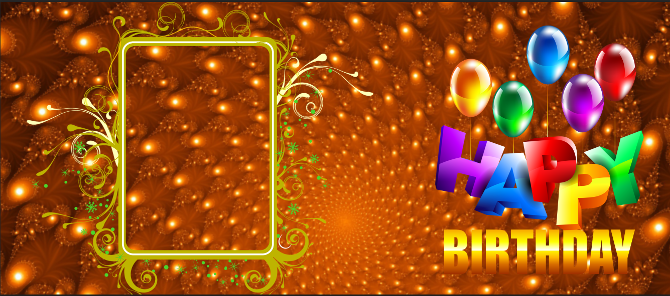 Golden Glow Birthday & Balloons – Custom Photo Print Ceramic Mug (11oz) - Personalized Gift for Celebrations