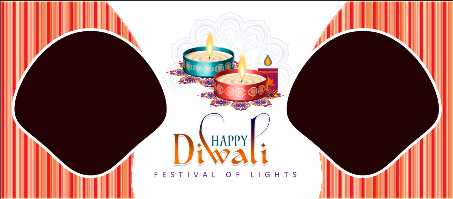 Radiant Diyas Diwali – Custom Photo Print Ceramic Mug (11oz) - Personalized Gift