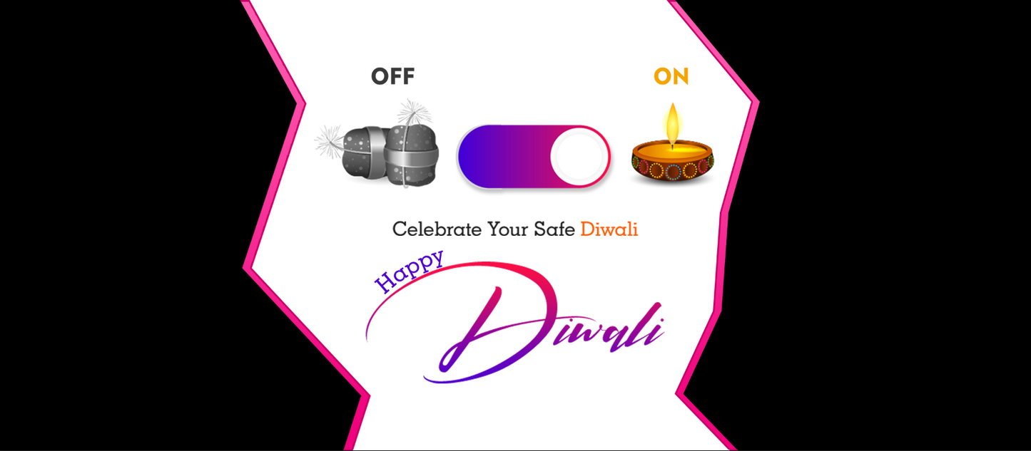 Safe Diwali Switch – Custom Photo Print Ceramic Mug (11oz) - Eco-Friendly Celebration Gift