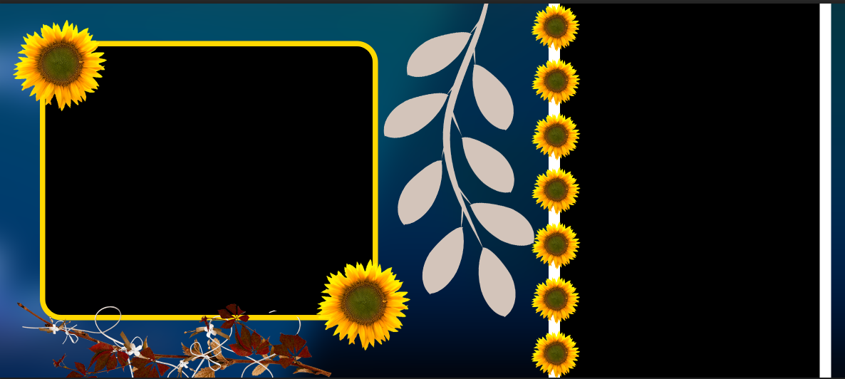 Midnight Sunflower Elegance – Custom Photo Print Ceramic Mug (11oz) - Dual Photo Layout