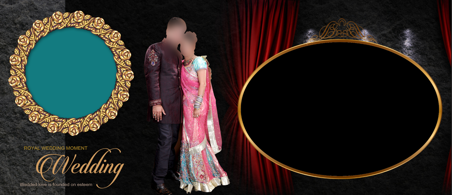 Royal Wedding Moment – Custom Photo Print Ceramic Mug (11oz) - Personalized Gift & Gold Frames