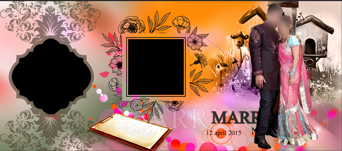 Royal Orange Wedding – Custom Photo Print Ceramic Mug (11oz) - Personalized Gift & Keepsake