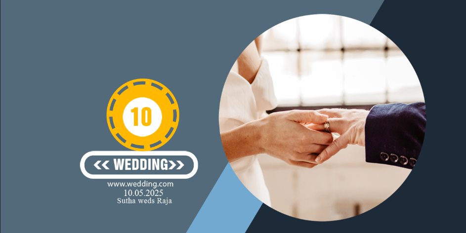 Modern Wedding Badge – Custom Photo Print Ceramic Mug (11oz) - Personalized Gift for Couples