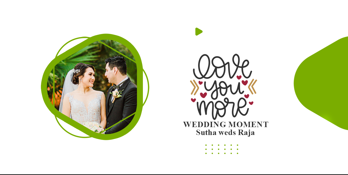 Love You More Green Accent – Custom Photo Print Ceramic Mug (11oz) - Personalized Wedding Gift