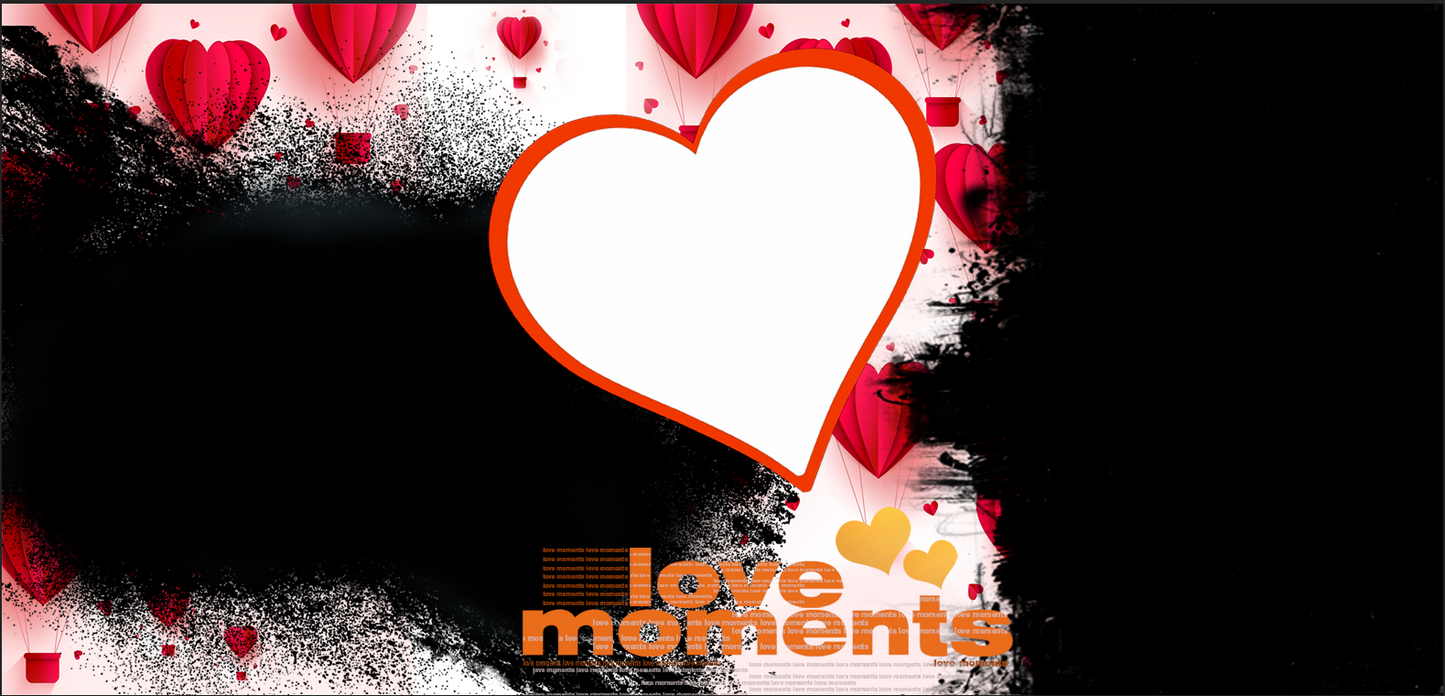 Love Moments Balloon Collage – Custom Photo Print Ceramic Mug (11oz) - Personalized Gift for Couples