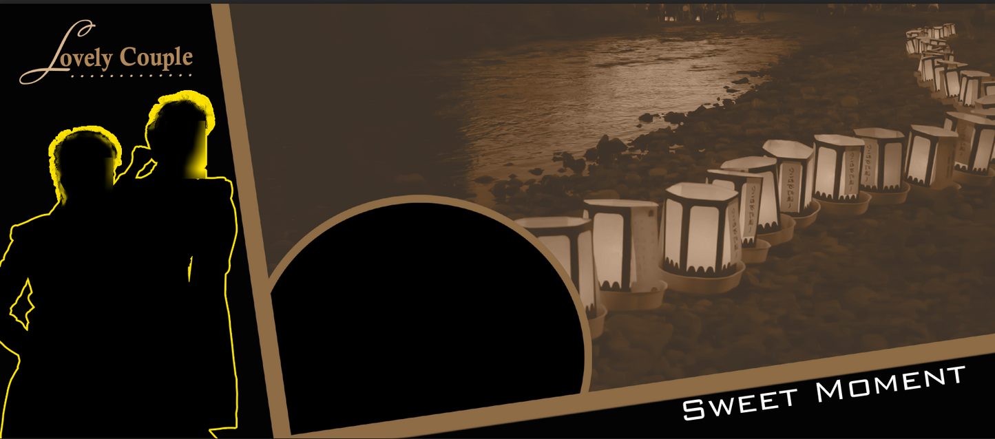 Sepia Lanterns & Sweet Moments – Custom Photo Print Ceramic Mug (11oz) - Personalized Gift for Couples