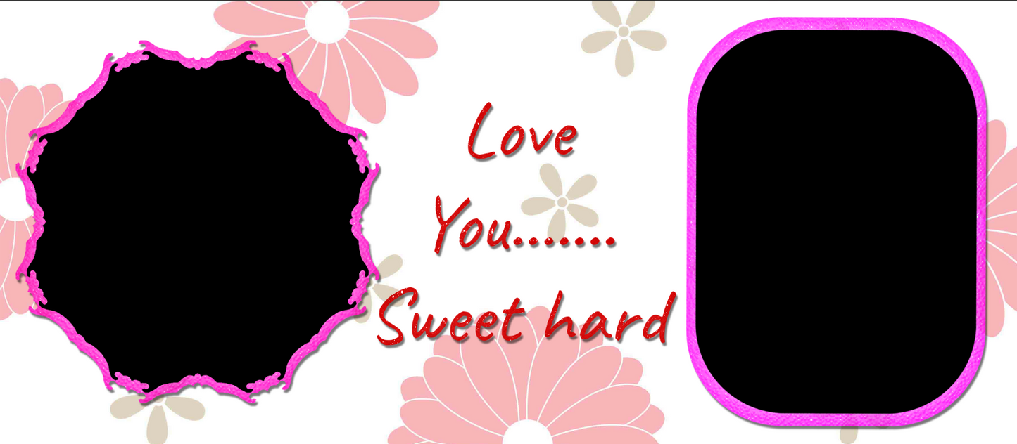 Floral Love Duet – Custom Photo Print Ceramic Mug (11oz) - Personalized Gift for Couples