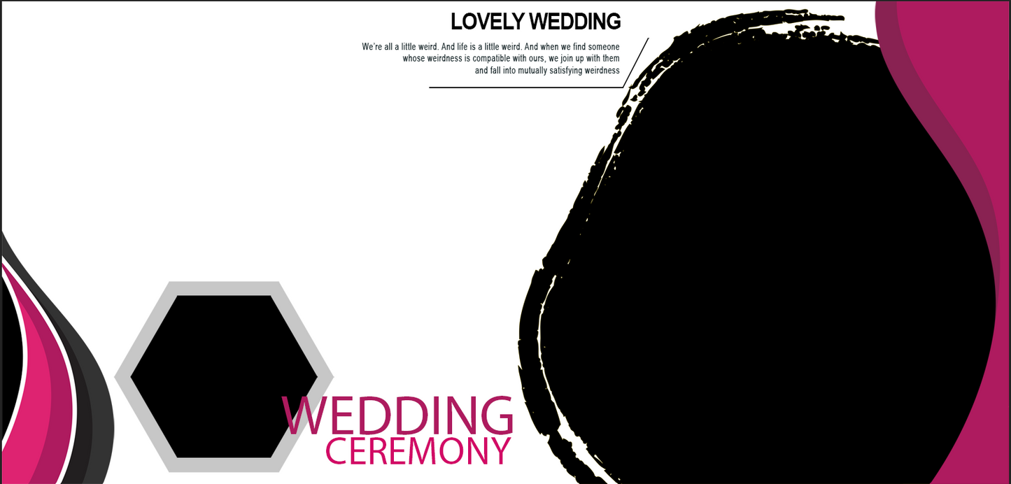 Lovely Weirdness Wedding – Custom Photo Print Ceramic Mug (11oz) - 2-Photo Collage