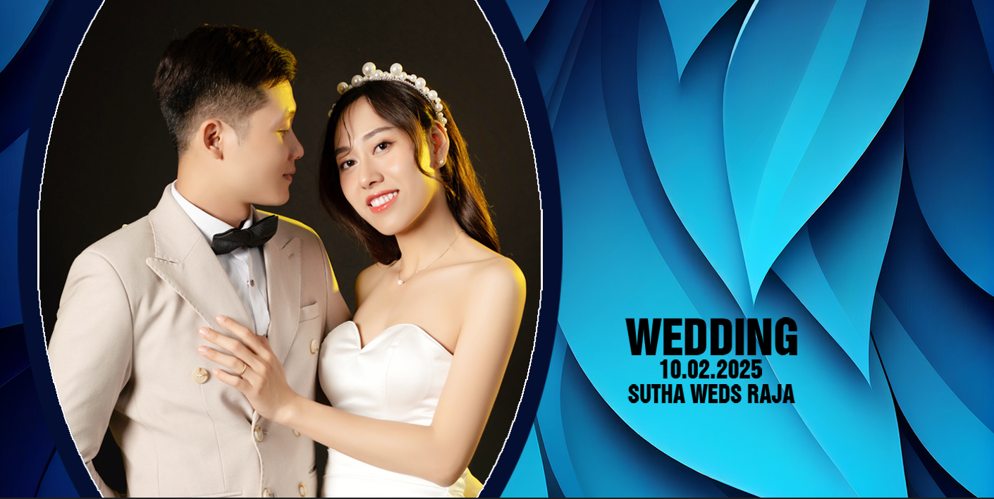 Elegant Azure Wedding – Custom Photo Print Ceramic Mug (11oz) - Personalized Gift