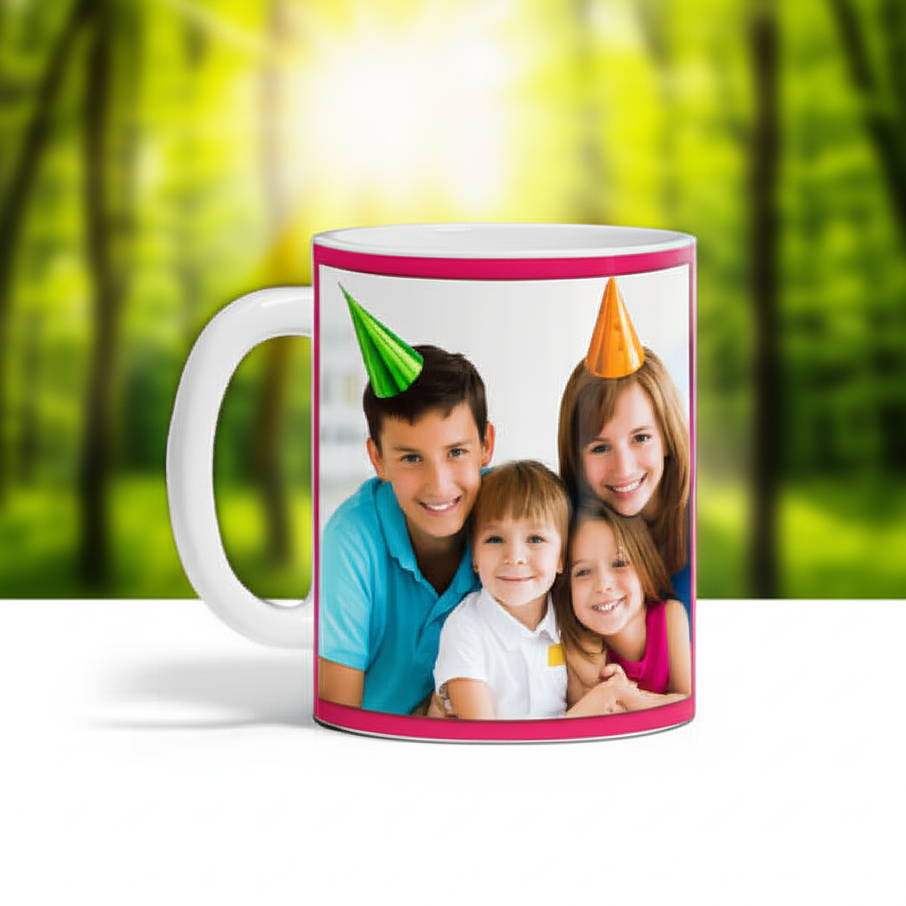 Personalized Photo Combo - Custom Print Ceramic Coffee Cup, Acrylic Key Chain and Fridge Magnet