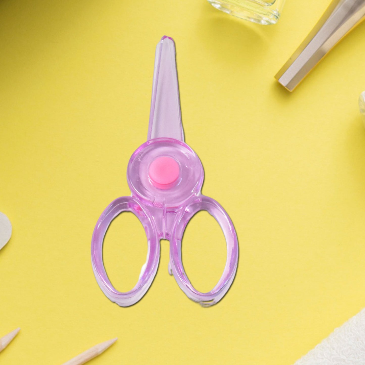 Plastic Child-safe Scissor (1 Pc  Mix Color) - Happy Price - Image 5