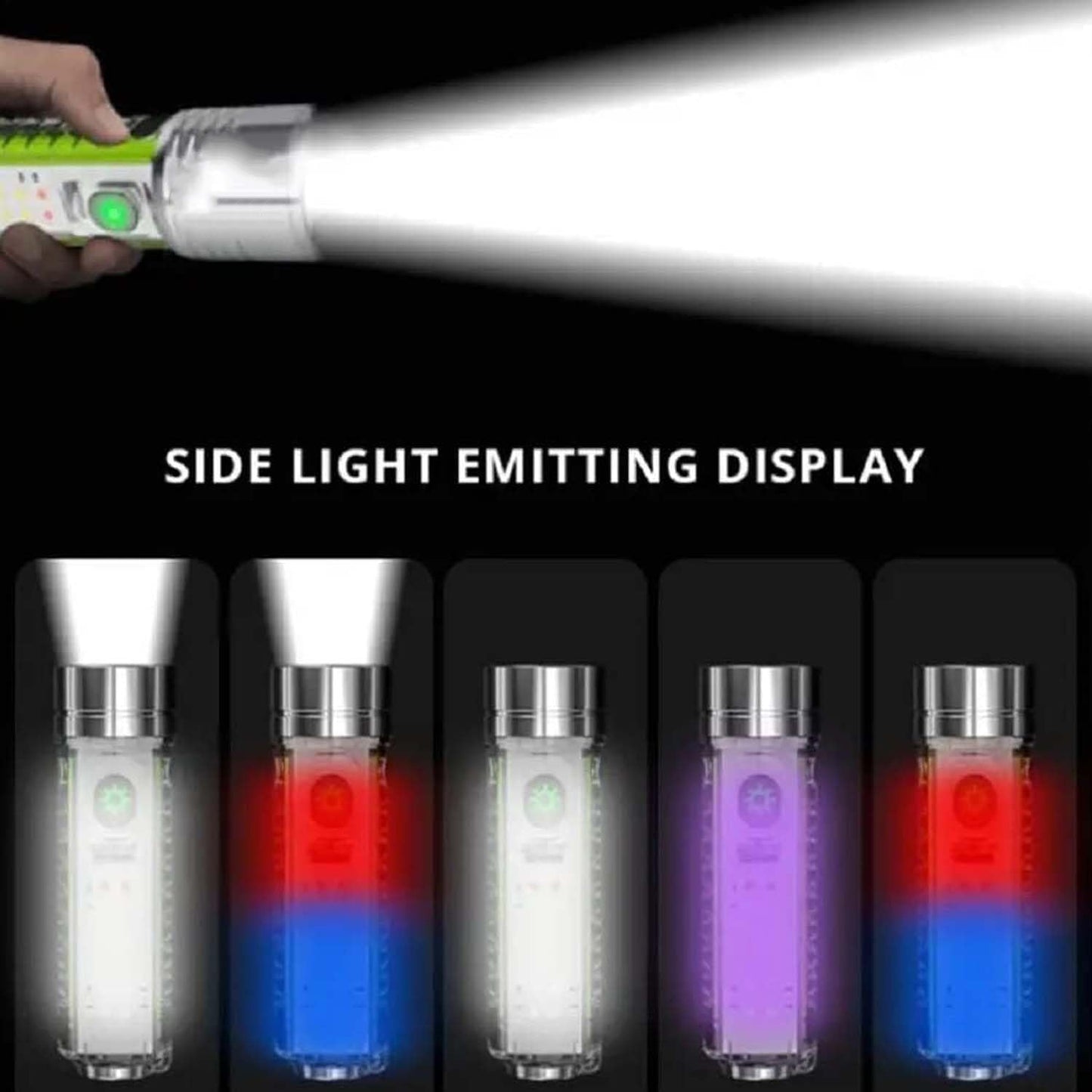 Pattern Flashlight Usb Flashlight Rechargeable Led Torch Light (1 Pc) - Happy Price - Image 7