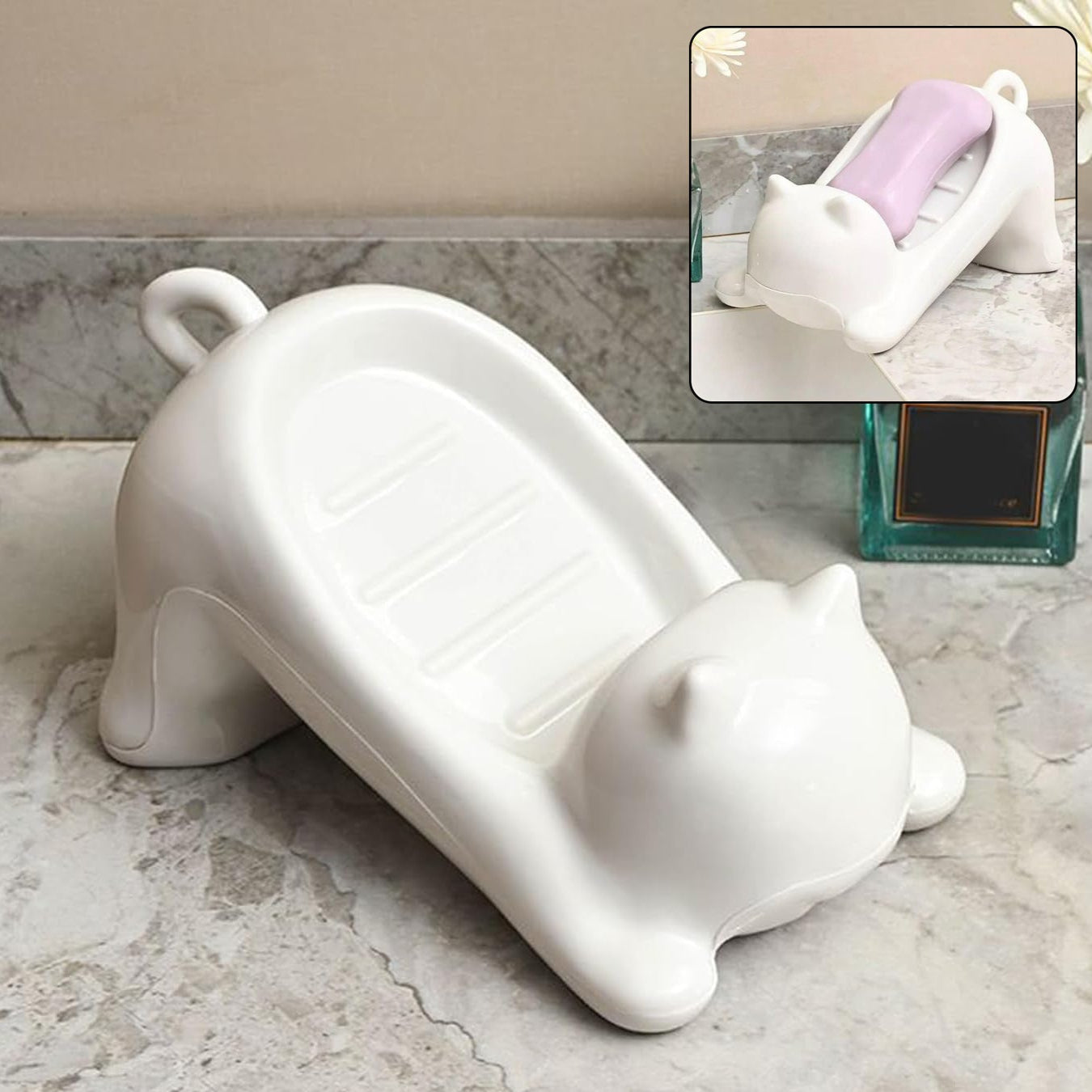 Cartoon Animal Shape Soap Dish Holder (1  Pc) - Happy Price - Image 1