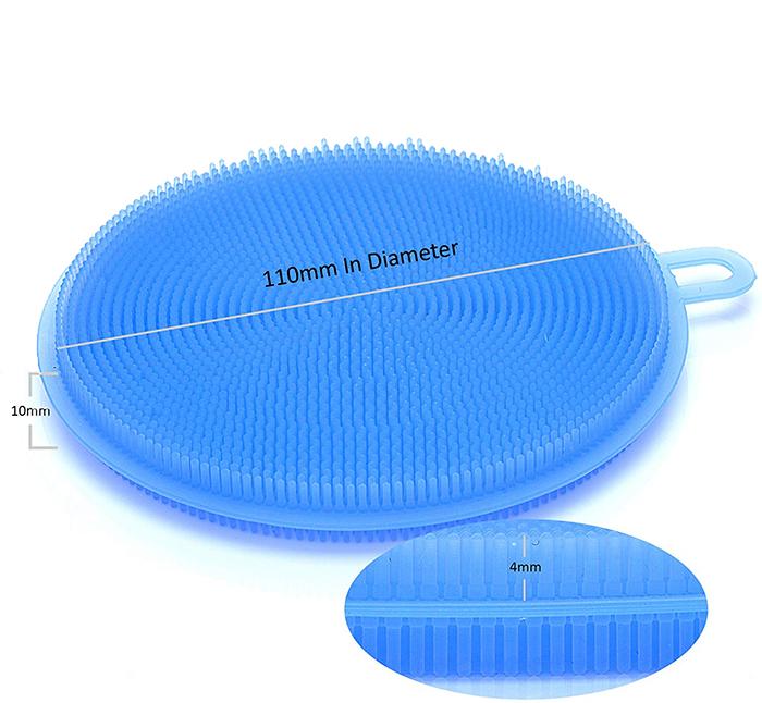 Silicone Dish Scrubber Sponge Mildew Free Non Stick Heat Resistant - Happy Price - Image 7