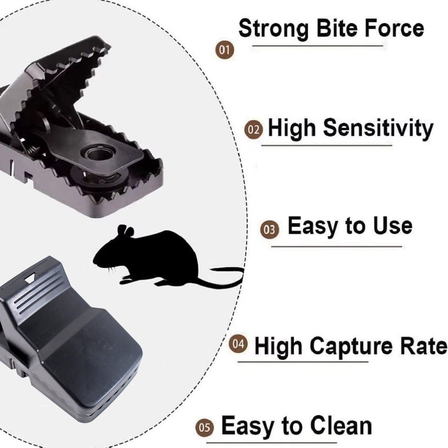 Big Mouse Trap With Extremely Highly Sensitive Trigger Mechanism (1 Pc) - Happy Price - Image 2