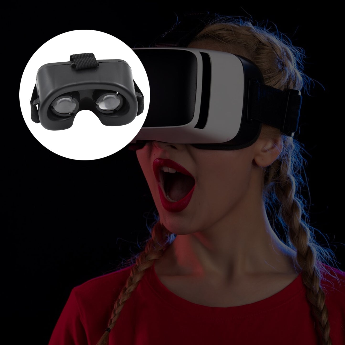 3d Vr Glasses Virtual Reality Goggles Headset For All Smartphonevr Goggles-for 3d Vr Movies Video Games (1 Pc) - Happy Price - Image 4