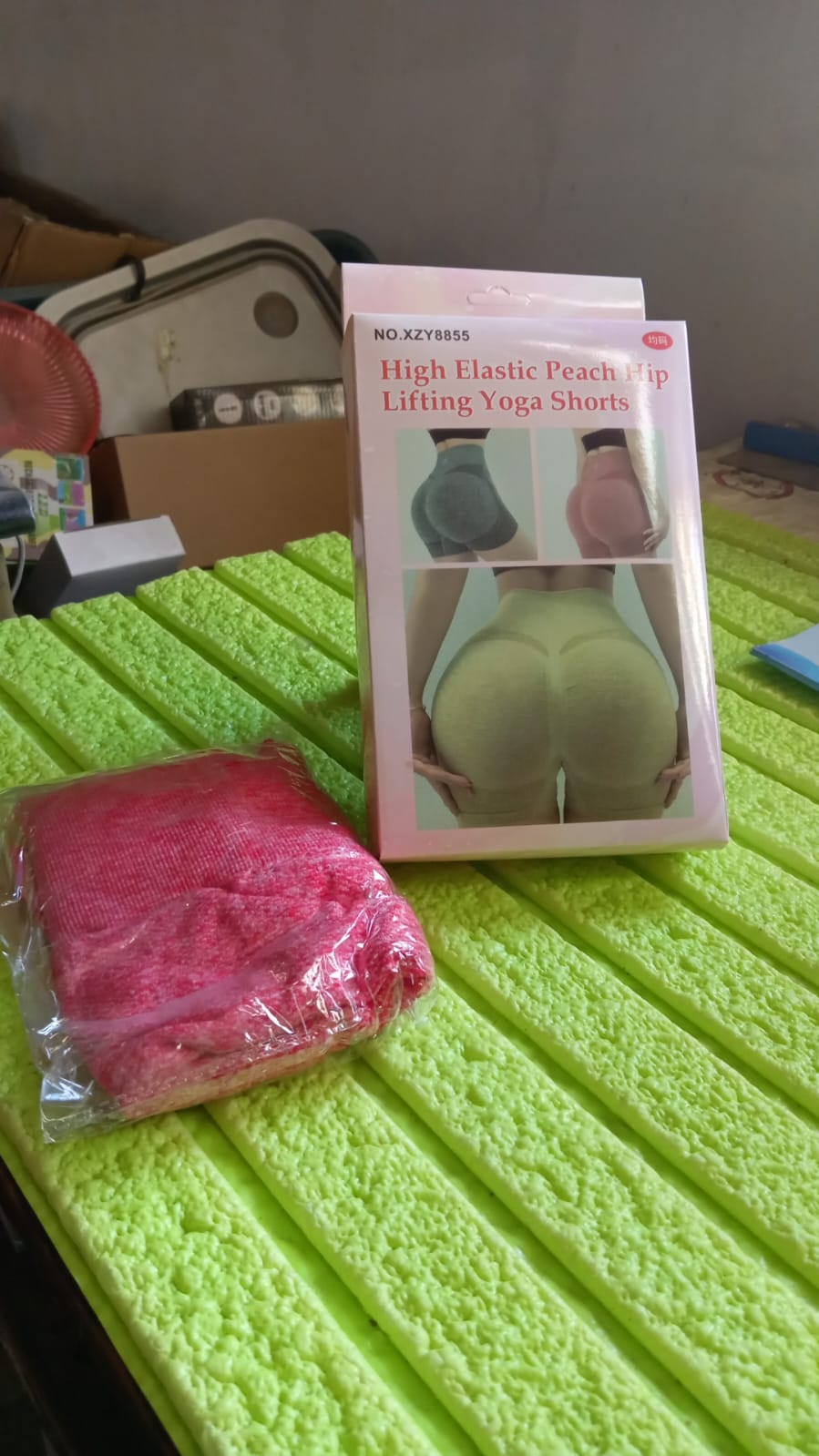 High Elastic Peach Hip Lifting Yoga Shorts Womens Running Sports High Fitness Athletic Waist Yoga Workout Yoga Pants  Shorts Elastic Dress Soft Yoga Pants  Shorts - Happy Price - Image 7