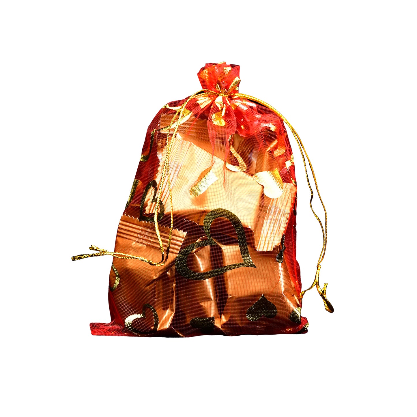 Net Fabric Drawstring Pouch For Dry Fruits Packing Organza Shagun Potli Baba Wedding Party Favor Gift Bags - Happy Price - Image 4