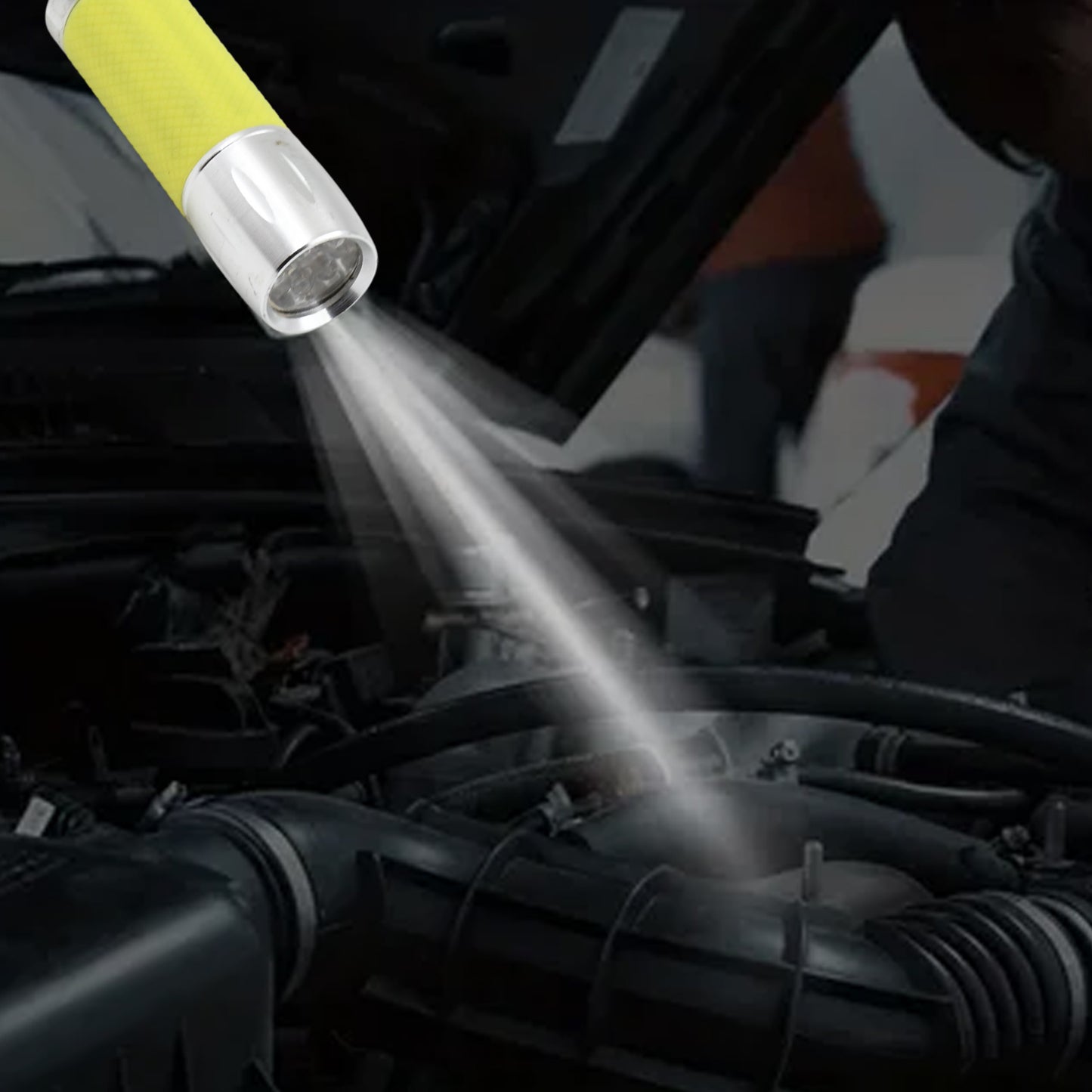 Portable Mini Torch  Flashlight 9 Led Powerful High Lumens Pen Light Easy To Carry Portable Pocket Compact Torch For Emergency 3 Battery Operated (Battery Not Included  1 Pc) - Happy Price - Image 5