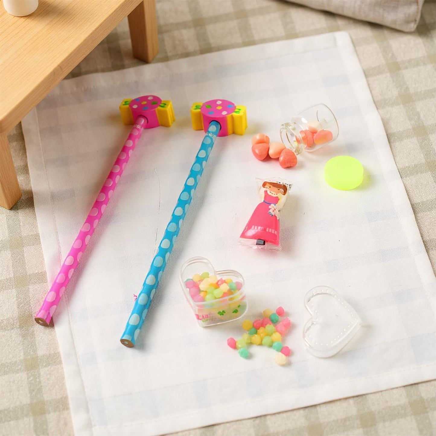 Fun Candy Design Pencil Set With Accessories Set (1 Set ) - Happy Price - Image 3