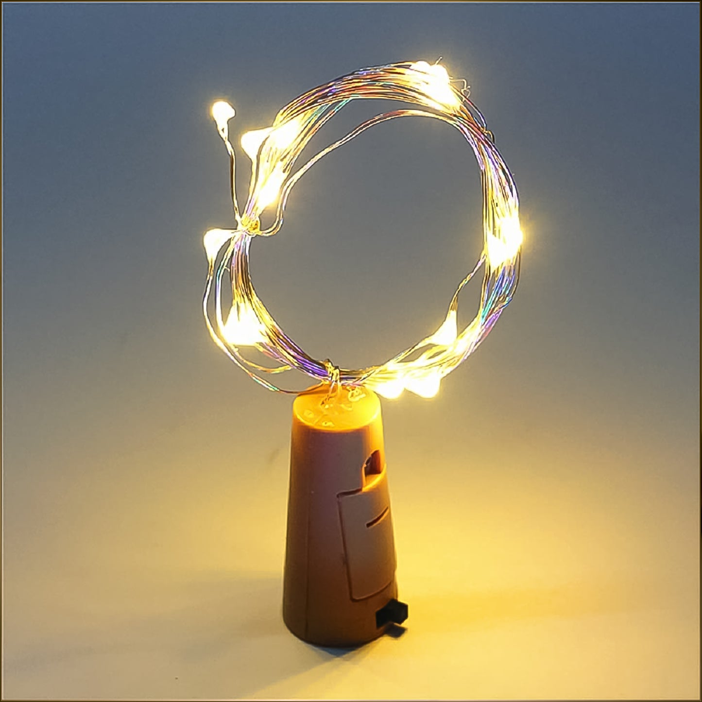 Wine Bottle Cork String Light  Multi Led  2m Cable Length Copper Wire Battery Operated Warm White  1 Pc) - Happy Price - Image 4