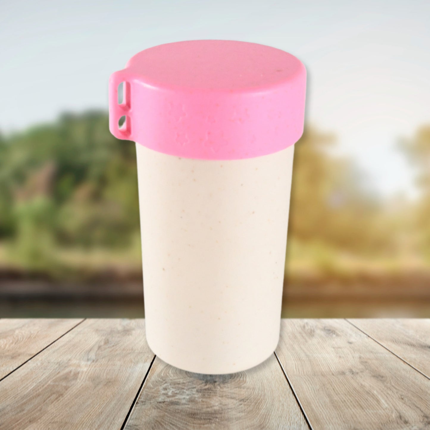 Travel Coffee Cup Portable Water Bottle Wheat Straw Coffee Tea Mug Coffee Mug With Lids For Coffee Tea (300 Ml Approx) - Happy Price - Image 6