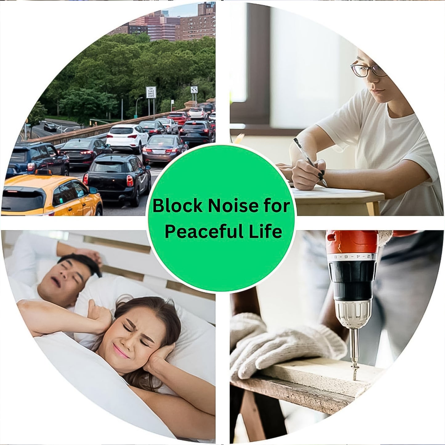 Earplugs Noise Reduction For Noise (1 Pair Foam) - Happy Price - Image 3