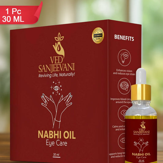 Ved Sanjeevani 100 Organic Ayurvedic Nabhi Oil For Eye Care (30ml  1 Pc) - Happy Price - Image 1