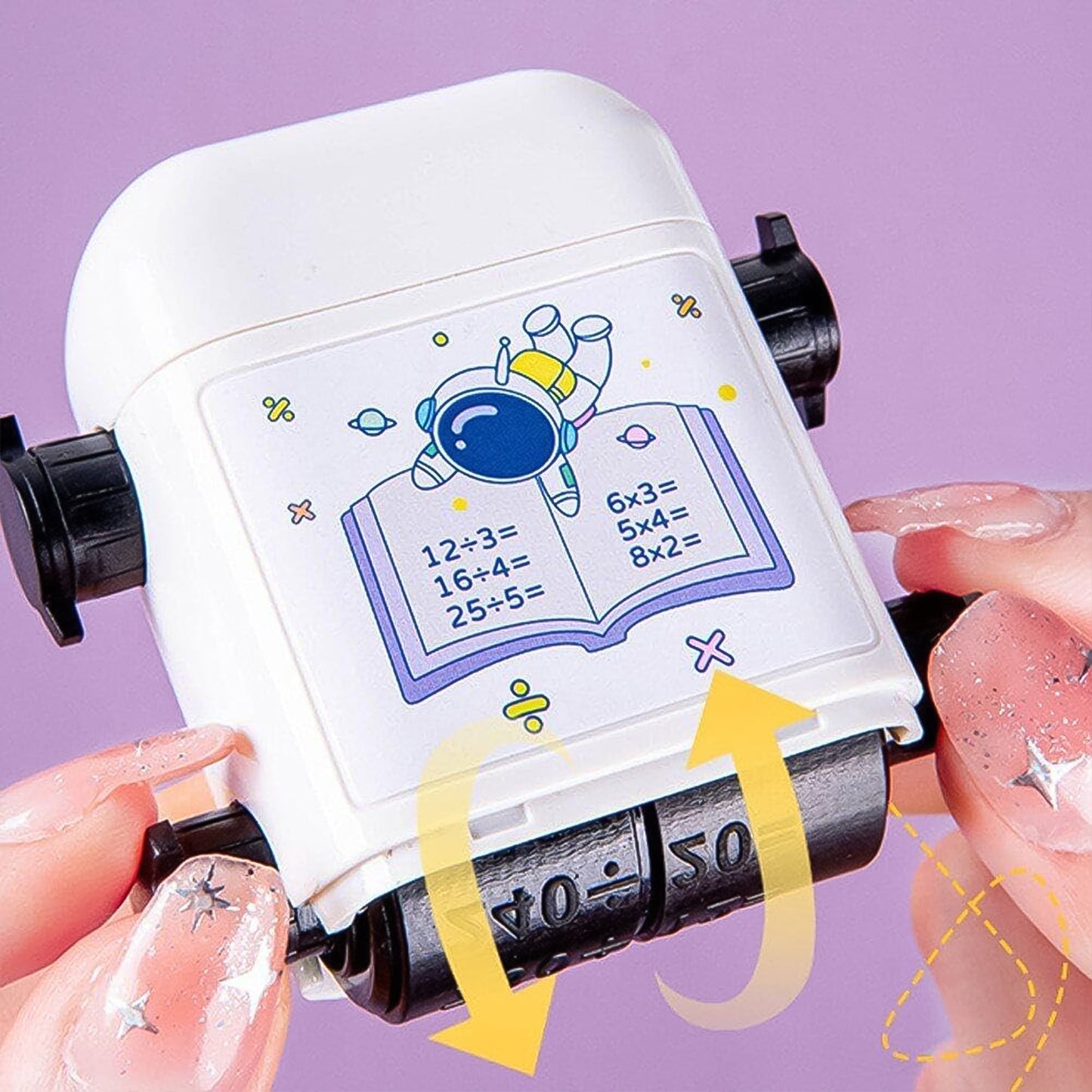 Kids Educational Automatic Math Problem Rolling Stamp (1 Pc) - Happy Price - Image 4