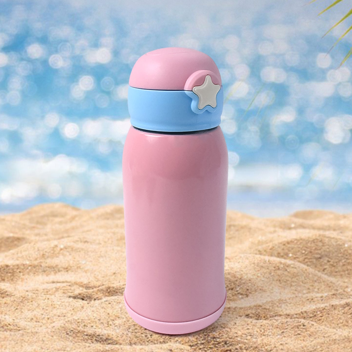 Thermos Steel Double Wall Vacuum Bottle With Cover  Strap 600ml Approx - Happy Price - Image 2
