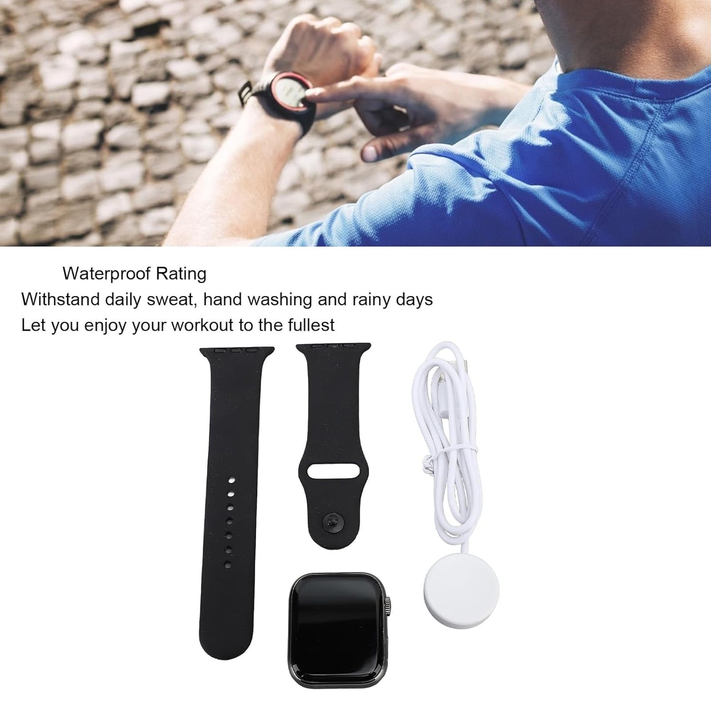 Tx10 Pro Max Large Display Wireless Charging Smartwatch (1 Pc) - Happy Price - Image 5