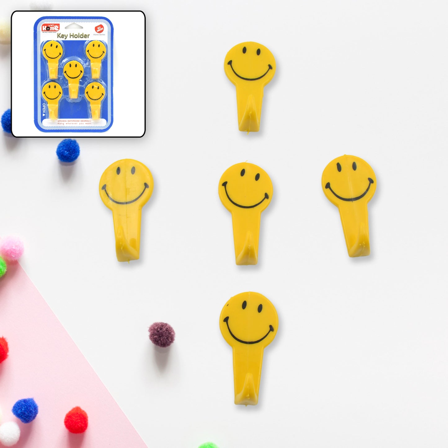 4 Pc Adhesive Hook For Holding Stuffskey And Other Items - Happy Price - Image 2