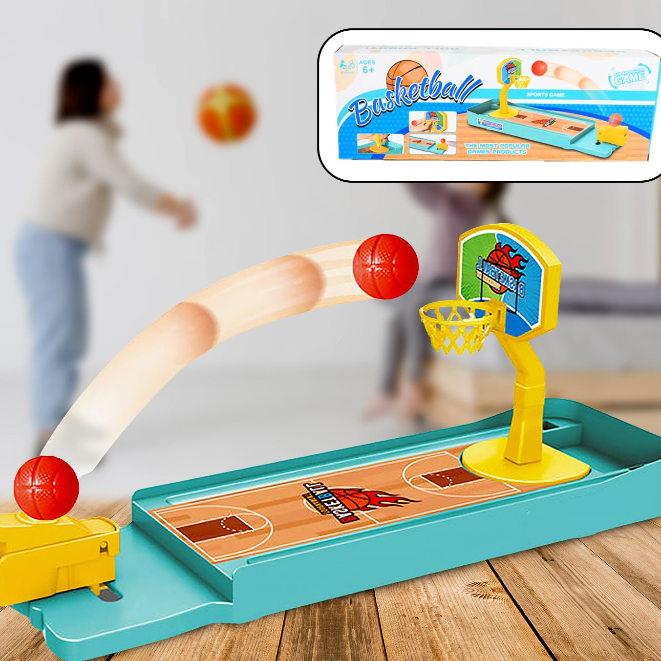 Mini Table Top Finger Basketball Game For Kids - Desktop Game For Kids Adults Basketball Finger Bowling Game Fun Indoor Finger Bowling Game For Boys Girls Family Board Game - Happy Price - Image 2