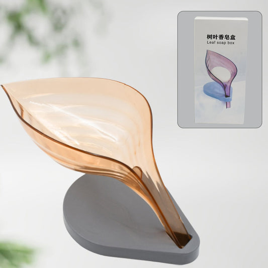 Plasticleaf Shape Soap Box  Soap Holder (1 Pc  With Color Box) - Happy Price - Image 1