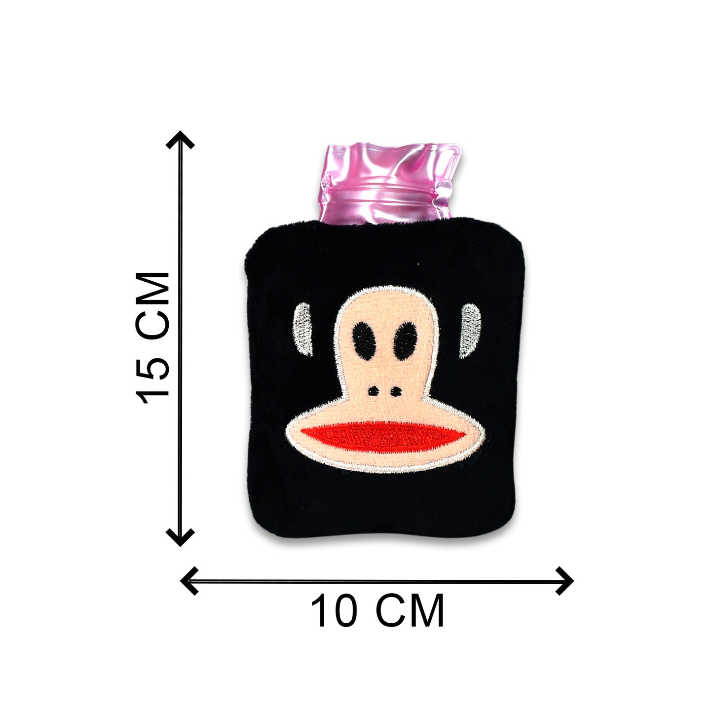 Black Monkey Small Hot Water Bag With Cover For Pain Relief Neck Shoulder Pain And Hand Feet Warmer Menstrual Cramps. - Happy Price - Image 4
