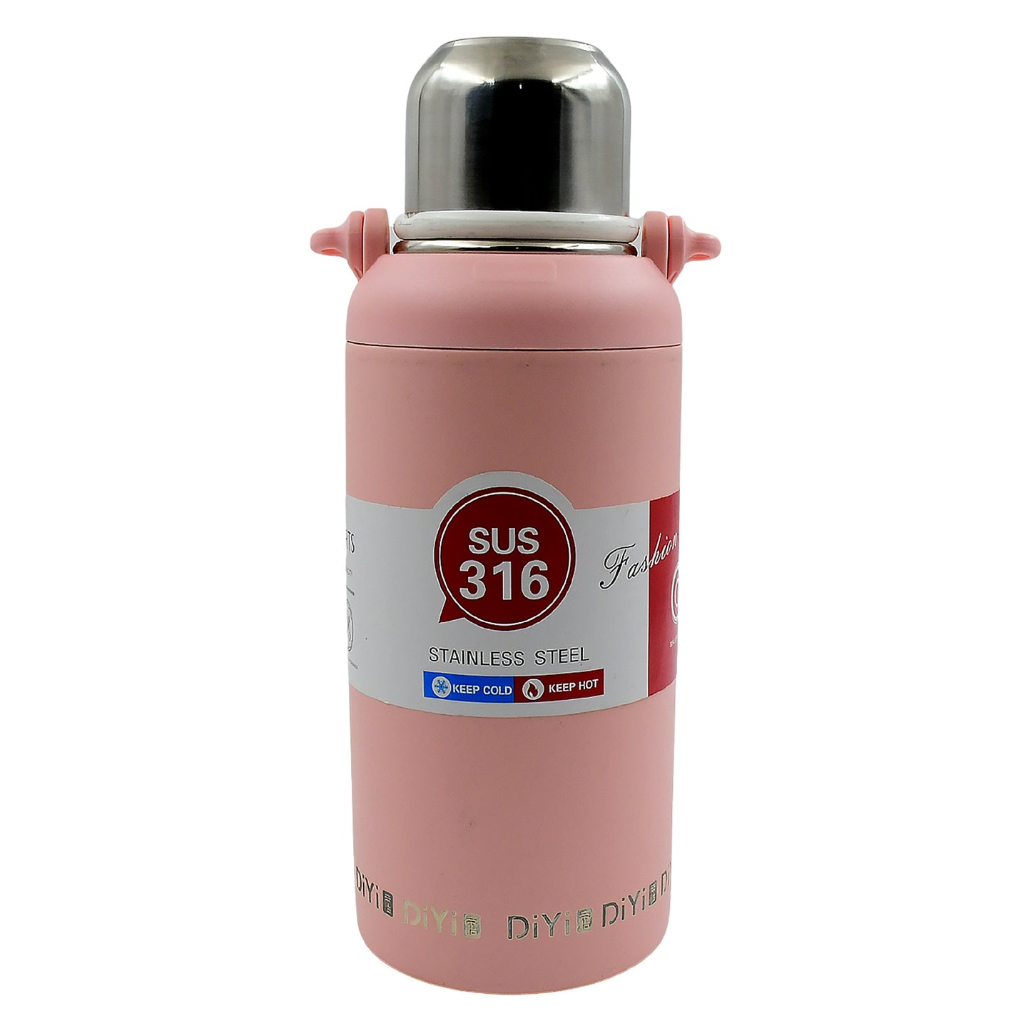 Stainless Steel Tumblers 316 Stainless Steel Vacuum Insulated Cup  Bottle Portable Travel Kettle  Water Bottle With Handle Outdoor Large Capacity Sports Kettle Cups  Bottle (1300 Ml) - Happy Price - Image 3