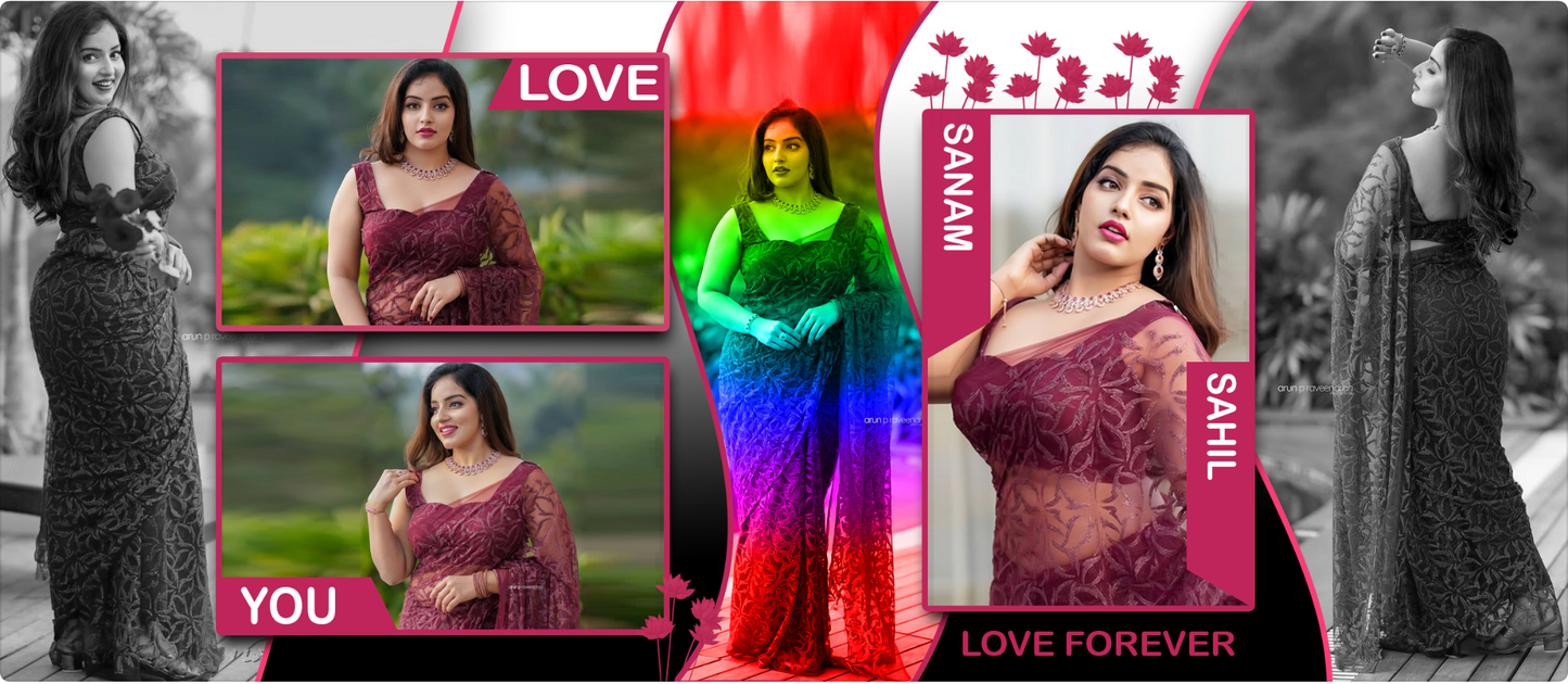 Love Forever Collage – Custom Photo Print Ceramic Mug (11oz) - Personalized Gift with 6 Photos