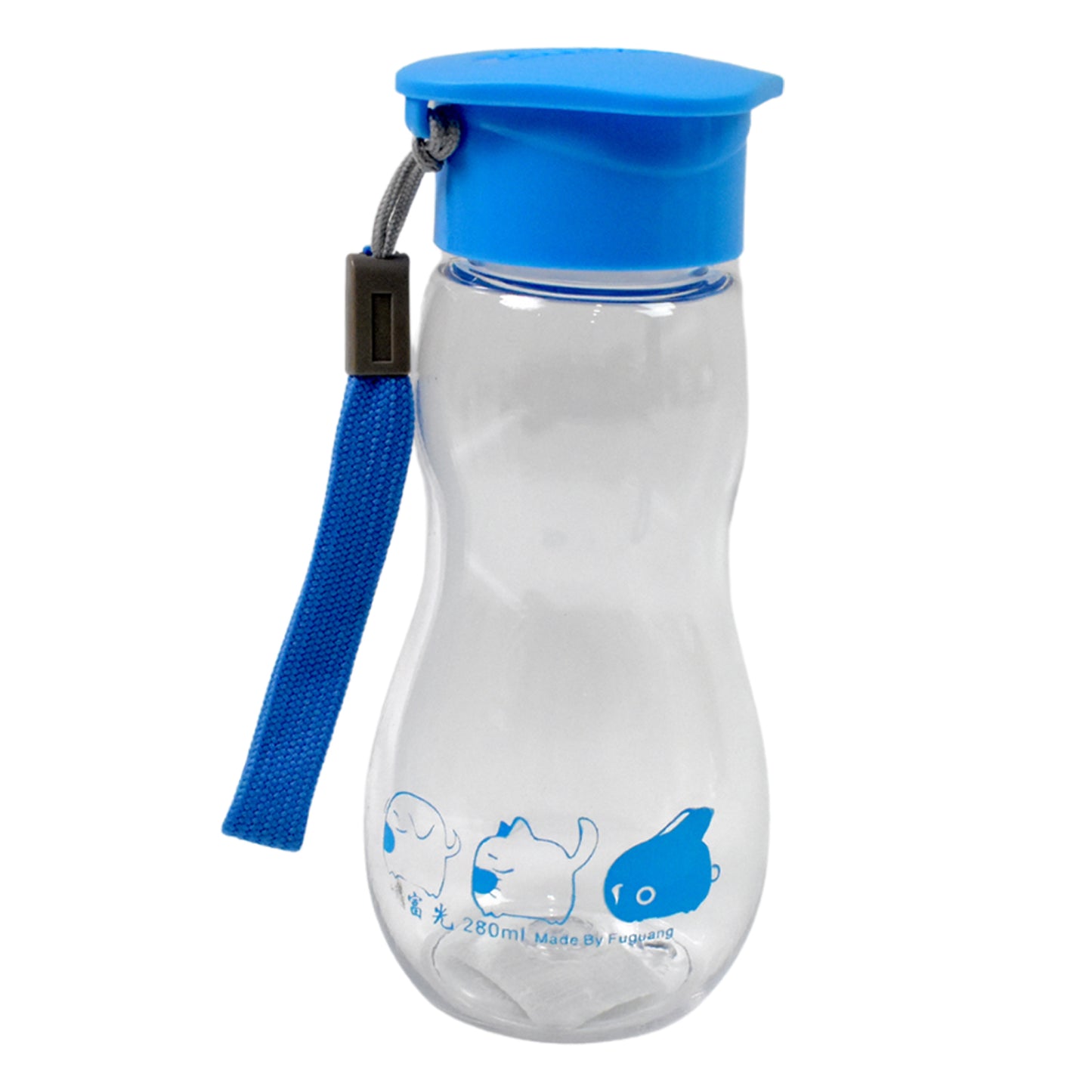 Transparent Travel Portable Water Bottle With Carry Straps (280 Ml  1 Pc) - Happy Price - Image 5