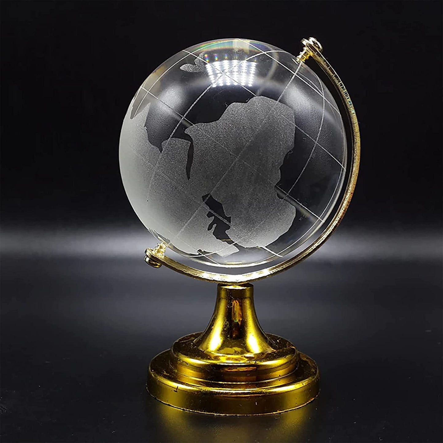 Crystal Globe  World Map 50 Mm With Golden Stand (1 Pc) - Happy Price - Image 2