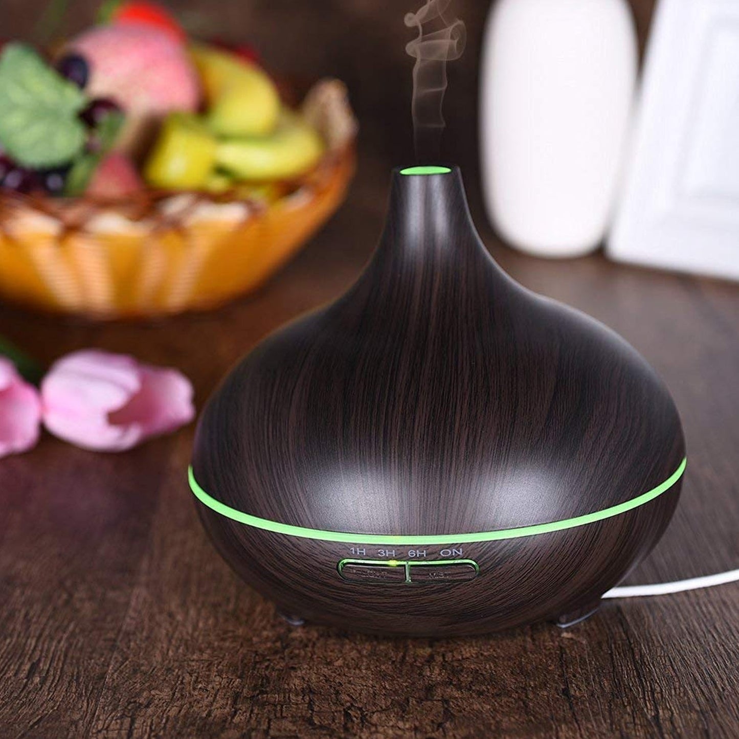 Aromatherapy Humidifier With 7 Colourful Led Light Change (500 Ml Capacity  With Remote) - Happy Price - Image 2