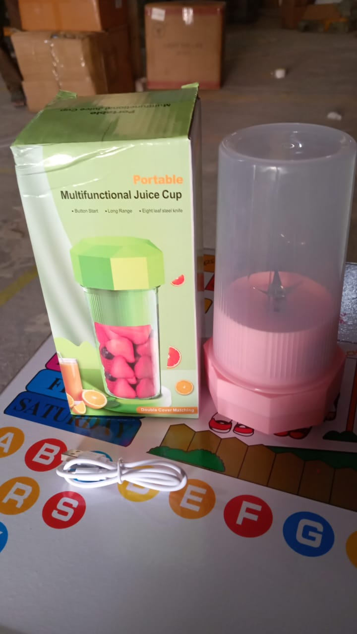 Portable Multifunctional Electric Juicer Cup Usb Juice Maker 6 Blade (350 Ml) - Happy Price - Image 6