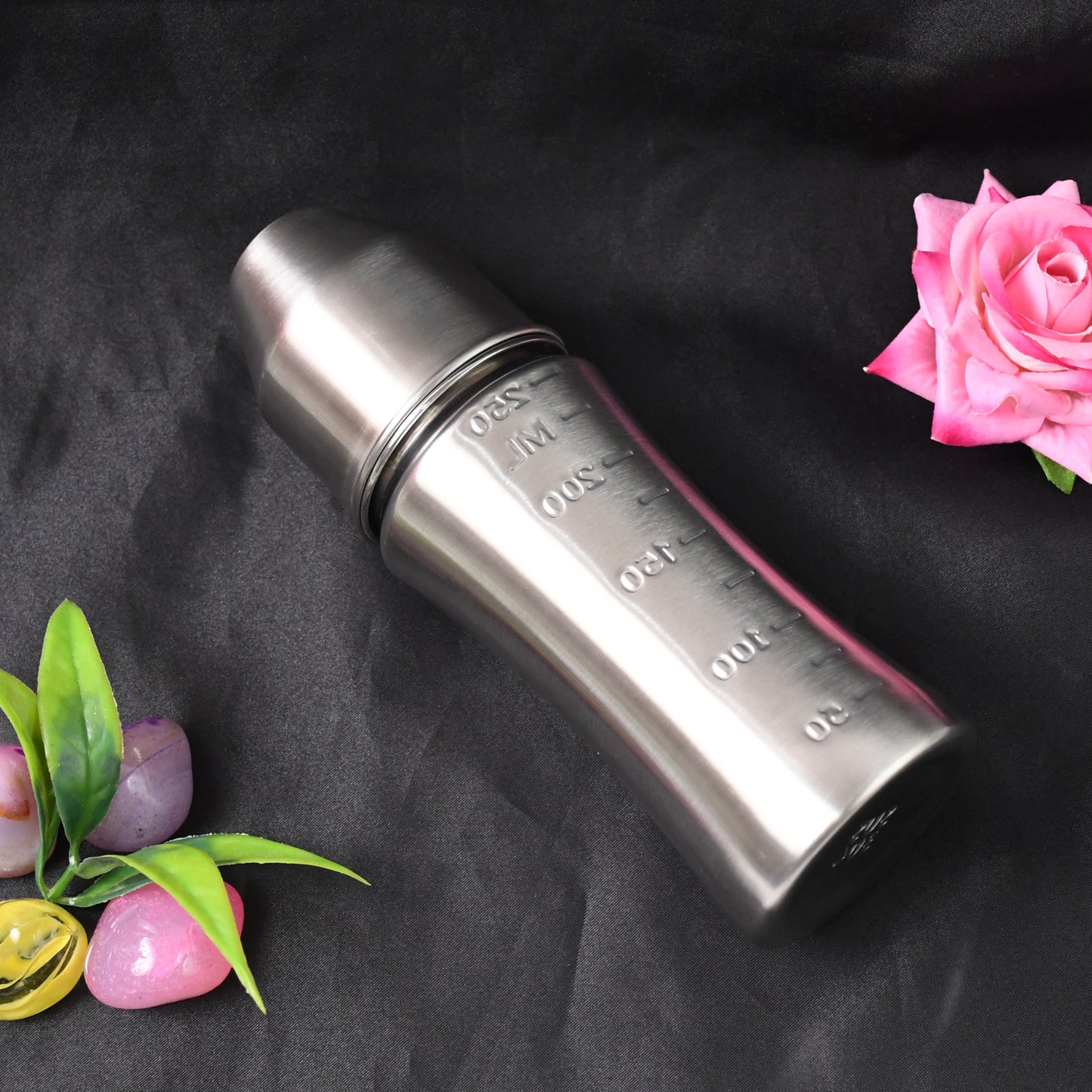 Ganesh Stainless Steel Baby Feeding Bottle Milk Bottle For New Born  Infants  Toddler Up To 3 Years Bfa Free (250 Ml Approx) - Happy Price - Image 4