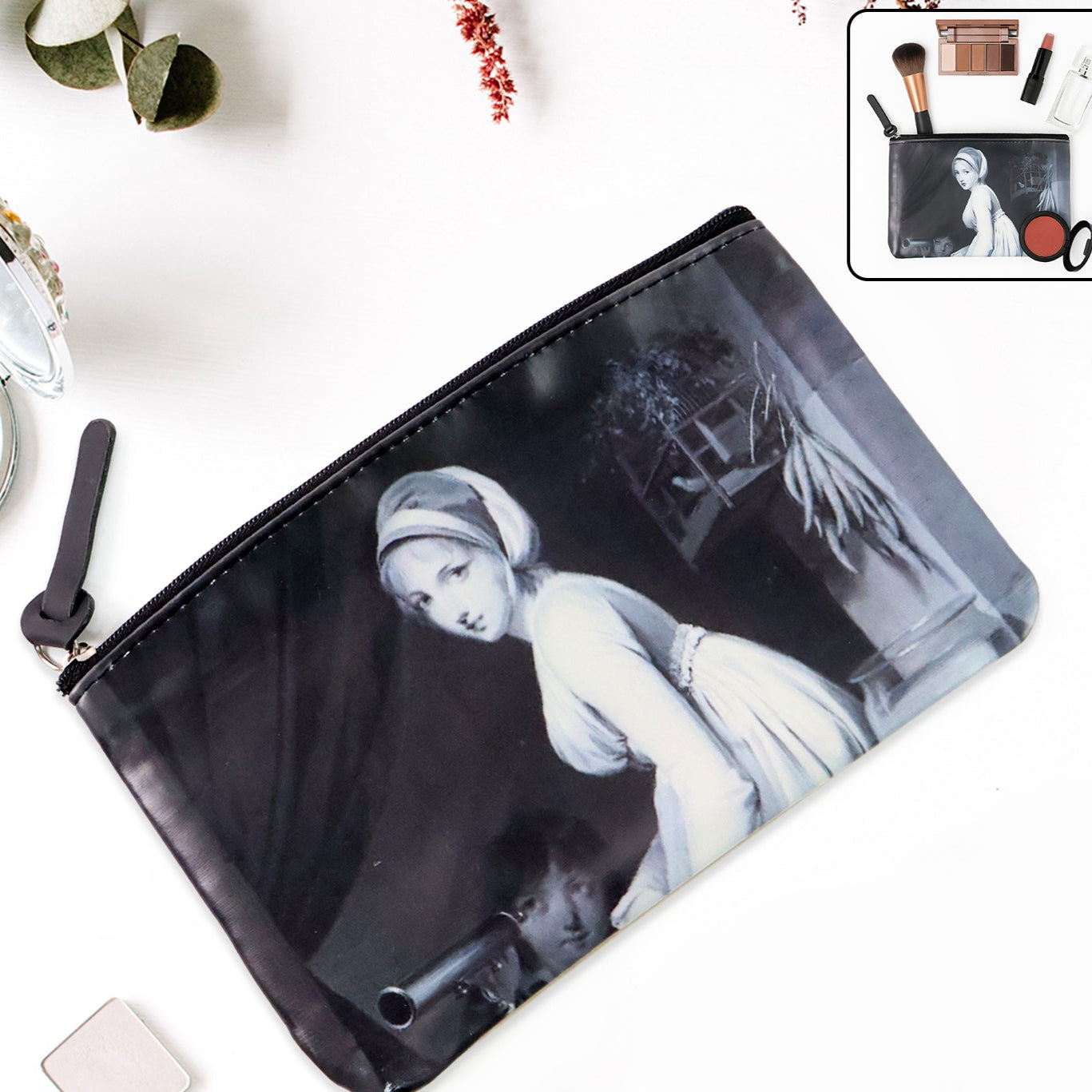 Stylish Multipurpose Makeup  Stationery Bag (19x12cm  1pc) - Happy Price - Image 1