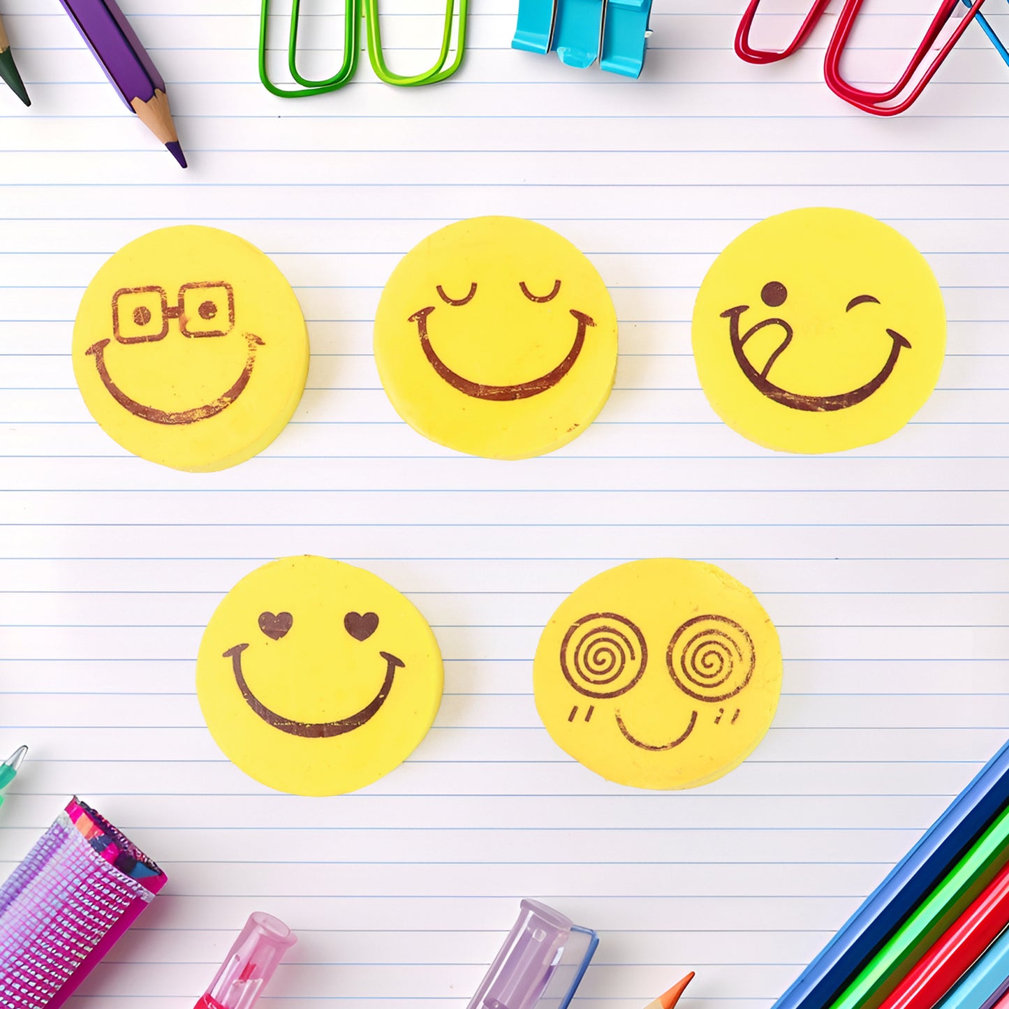 Cartoon Design Eraser (15 Pc  Mix Design) - Happy Price - Image 3